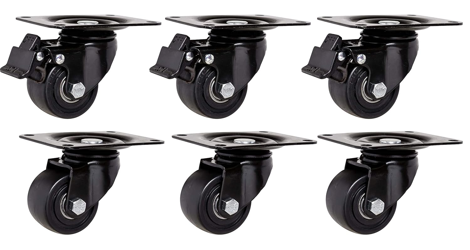 Low Profile Caster Set of 6 for True Back Bar and Underbar