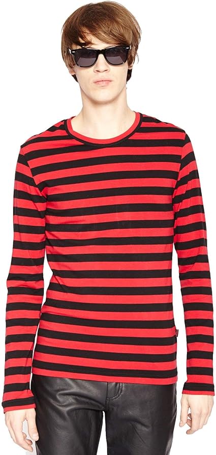 Tripp Striped Longsleeve Shirt Red Amazon Com