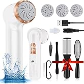 LAVAED Electric Foot Callus Remover Rechargeable Callus Remover for Feet - IPX7 Waterproof Foot Filer Electronic Foot Sander Pedicure Kit Upgrade High Power & LED Display for Cracked Heels Dead Skin