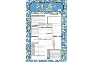 Gastric Sleeve Journal for women | Daily Bariatric Surgery Journal And Planner from Pre-OP to Post-OP, To Track Body Measurements, Weight, Food Log, ... Exercise, | flower cover design | 125 Pages.
