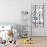Newthinking Hanging Shoe Storage Over Door Organizer 24 Pockets White view 6