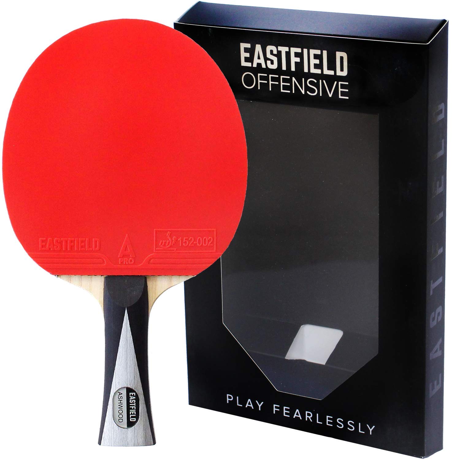 Eastfield Offensive Professional Table Tennis Bat - Advanced & Elite Ping Pong Racket, ITTF Approved Professional Spin Rubber, 7-Ply Carbon Blade, Premium Competition Paddle