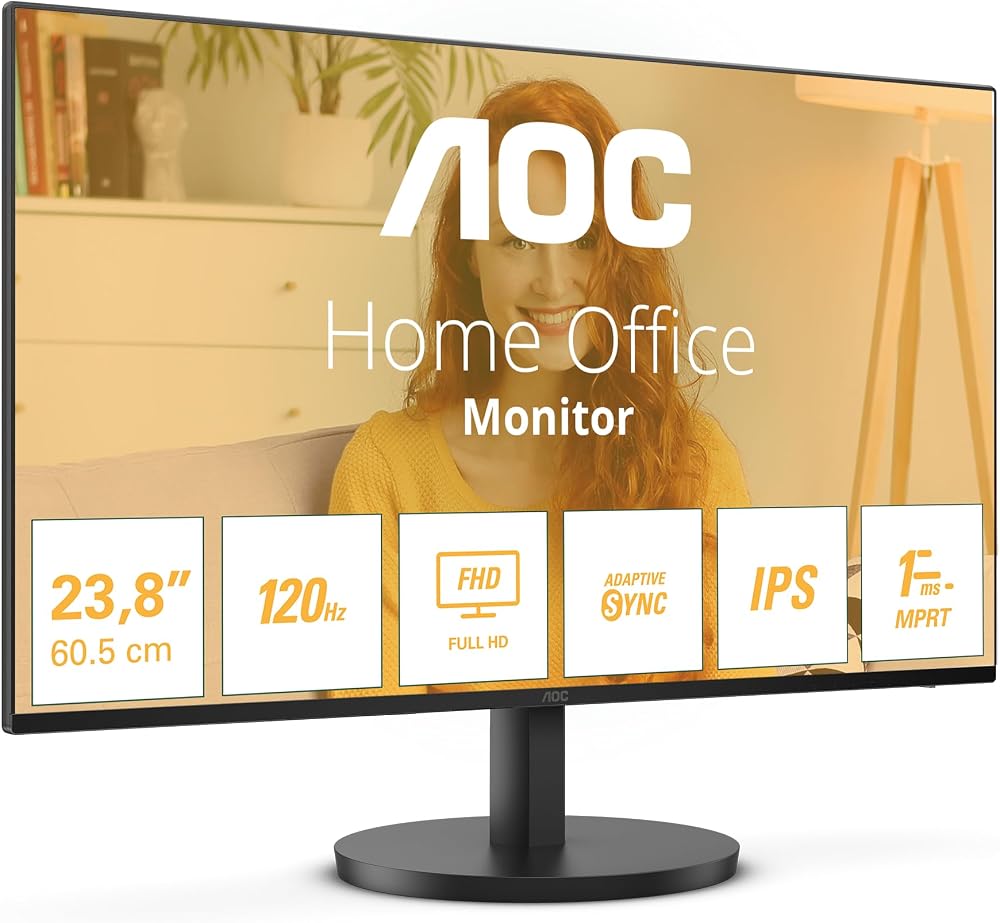 AOC 24B3HA2 24 Inch FHD IPS 100Hz 1ms Adaptive Sync Monitor