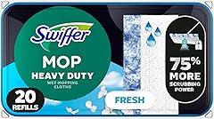 Swiffer Heavy Duty Mop Wet Multi-Surface Cloth Refills for Floor Mopping and Cleaning, Outdoor Window Fresh Scent, 20 count