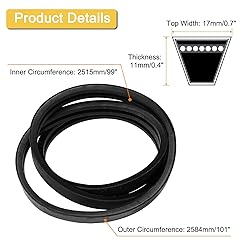 uxcell 2/B99 Classic Wrapped V-Belt, 102" Outside