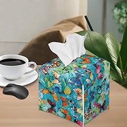 Talayituse Colorful Butterfly Print Tissue Box