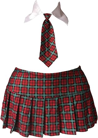 plaid schoolgirl dress