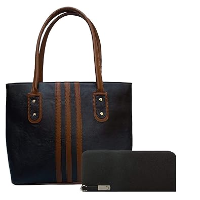 JSPM? Womens Handbag And Wallet Clutch Special (Combo Offer) (Black) - (teen Pati Black-SP-1001)