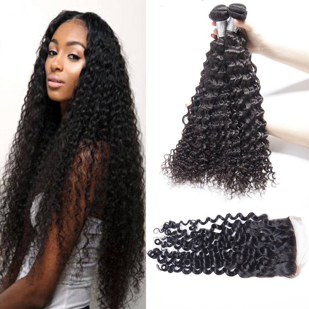 Buy 18 20 22 16 Closure Verna Hair 10a Brazilian Virgin Curly