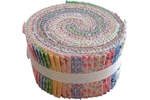 ZOKLU Vintage Floral Miniatures Jelly Roll Collection 40 Precut 2.5 inches