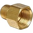 Anderson Metals - 56120-0808 Brass Pipe Fitting, Adapter, 1/2" Male Pipe x 1/2" Female Pipe