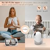 Blemil 5 Inch Split-Screen Baby Monitor 1000ft 30H Battery Night Vision Pan view 6