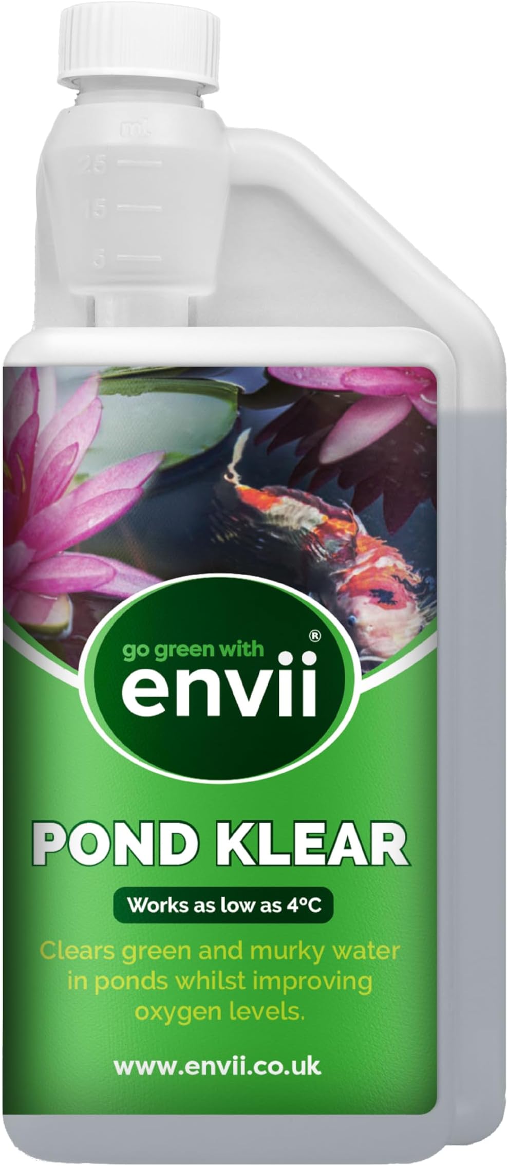 Envii Pond Klear Natural Green Pond Water Treatment 1L Treats 40,000L