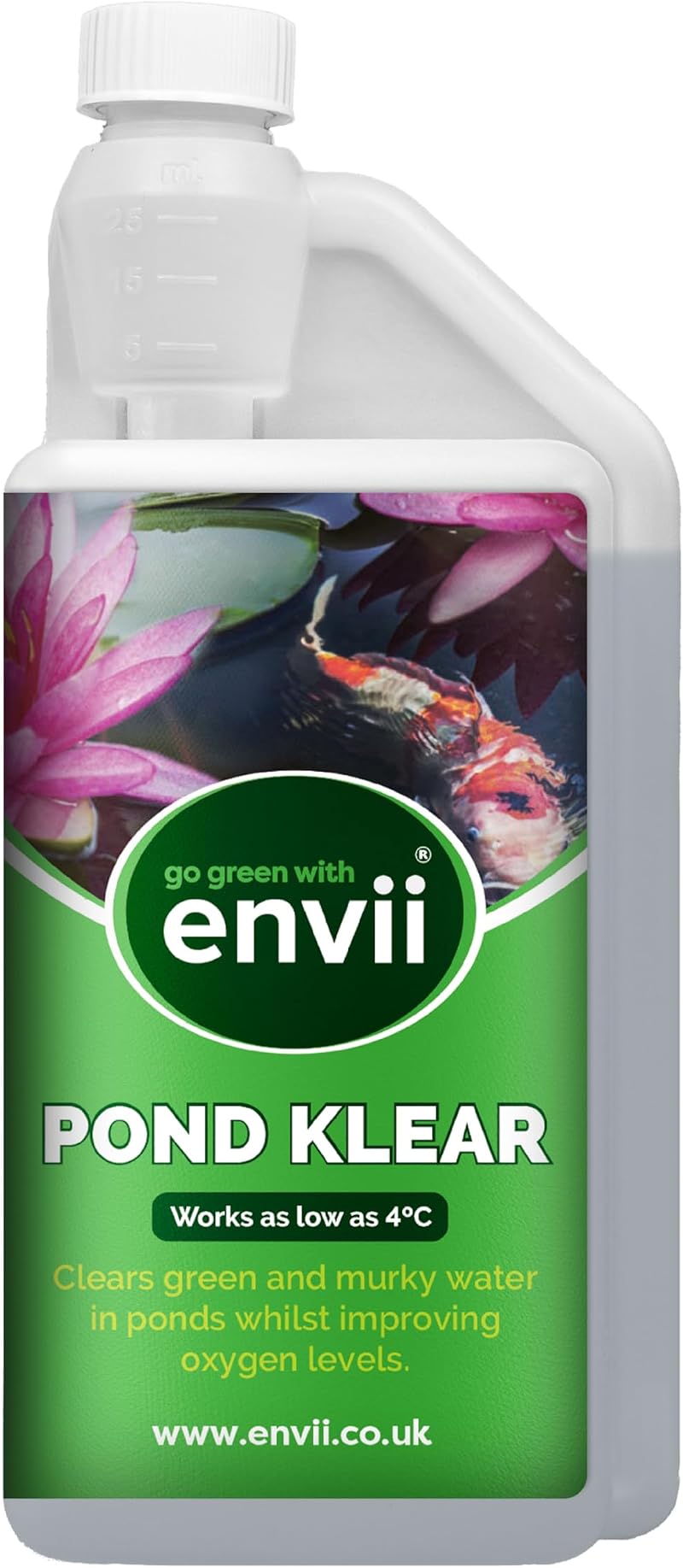 Envii Pond Klear Natural Green Pond Water Treatment 1L Treats 40,000L