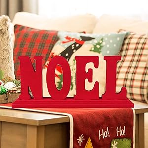 Noel Christmas Centerpiece Table Sign Decorations,13.43