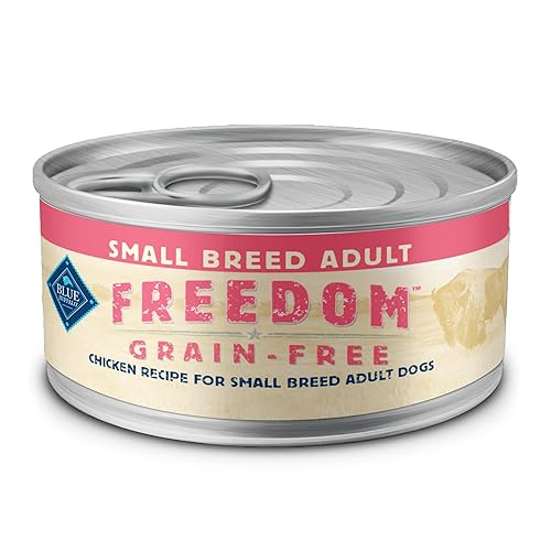 Blue Buffalo Freedom Grain-Free Small Breed Wet Dog Food, Supports High Energy Needs, Made in the USA With Natural Ingredients, Chicken, 5.5-oz Cans ( 24 Count)