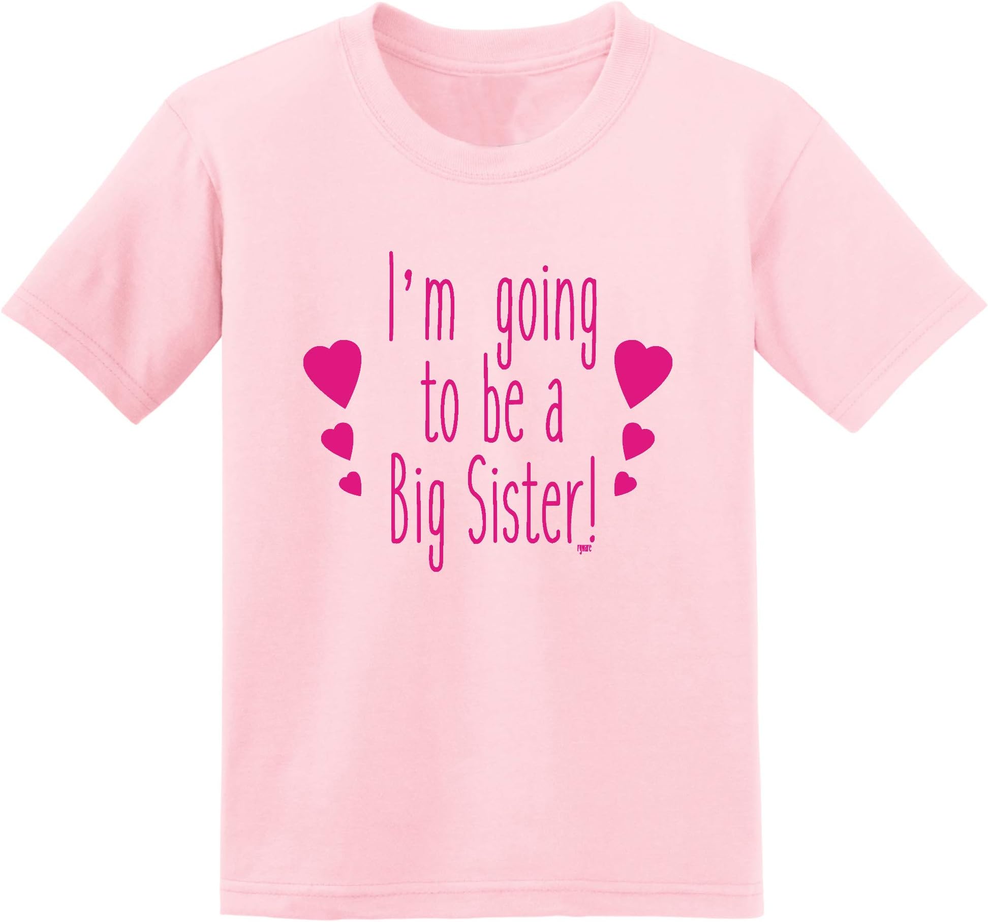 Ryware I'm Going to Be A Big Sister Love Heart Girls T-Shirt