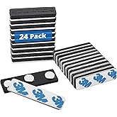 Mifflin-USA - Name Tag Magnets - 24 Pack, 1.75 x 0.5 Inches - Premium ID Badge Holder with 3 Extra Strong Neodymium Magnets