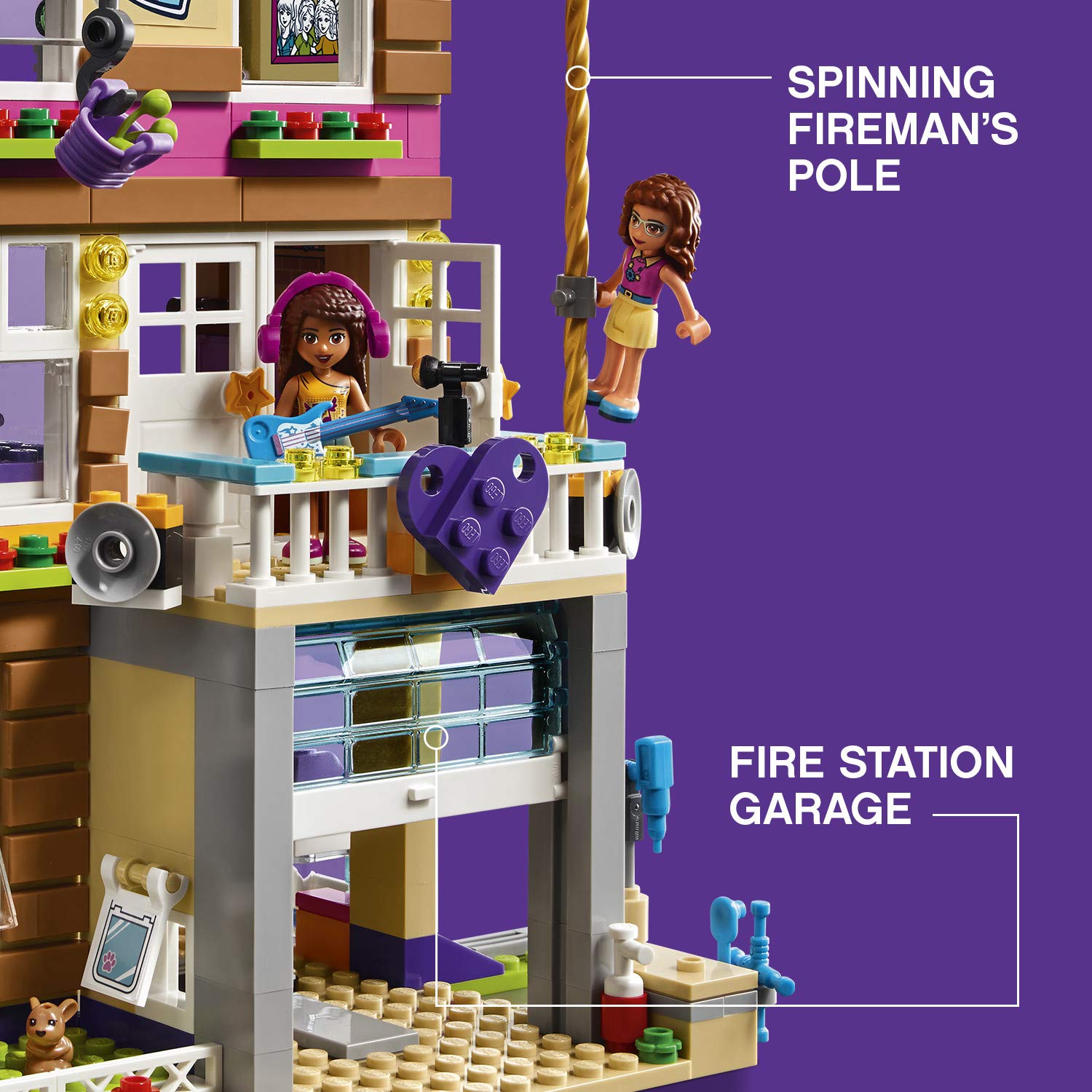 lego friends converted fire station