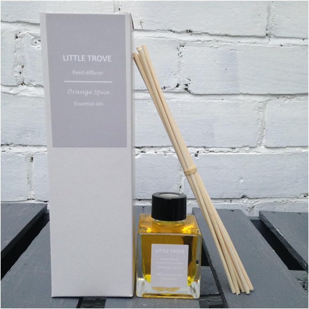 Natural Eco Friendly Reed Diffuser with Essential Oils - Orange Spice
