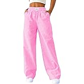 LOMON Womens Striped Gingham Boxer Pants Spring Summer Pajama Lounge Pj Casual Plaid Trousers Y2K Beach Bottoms with Pockets