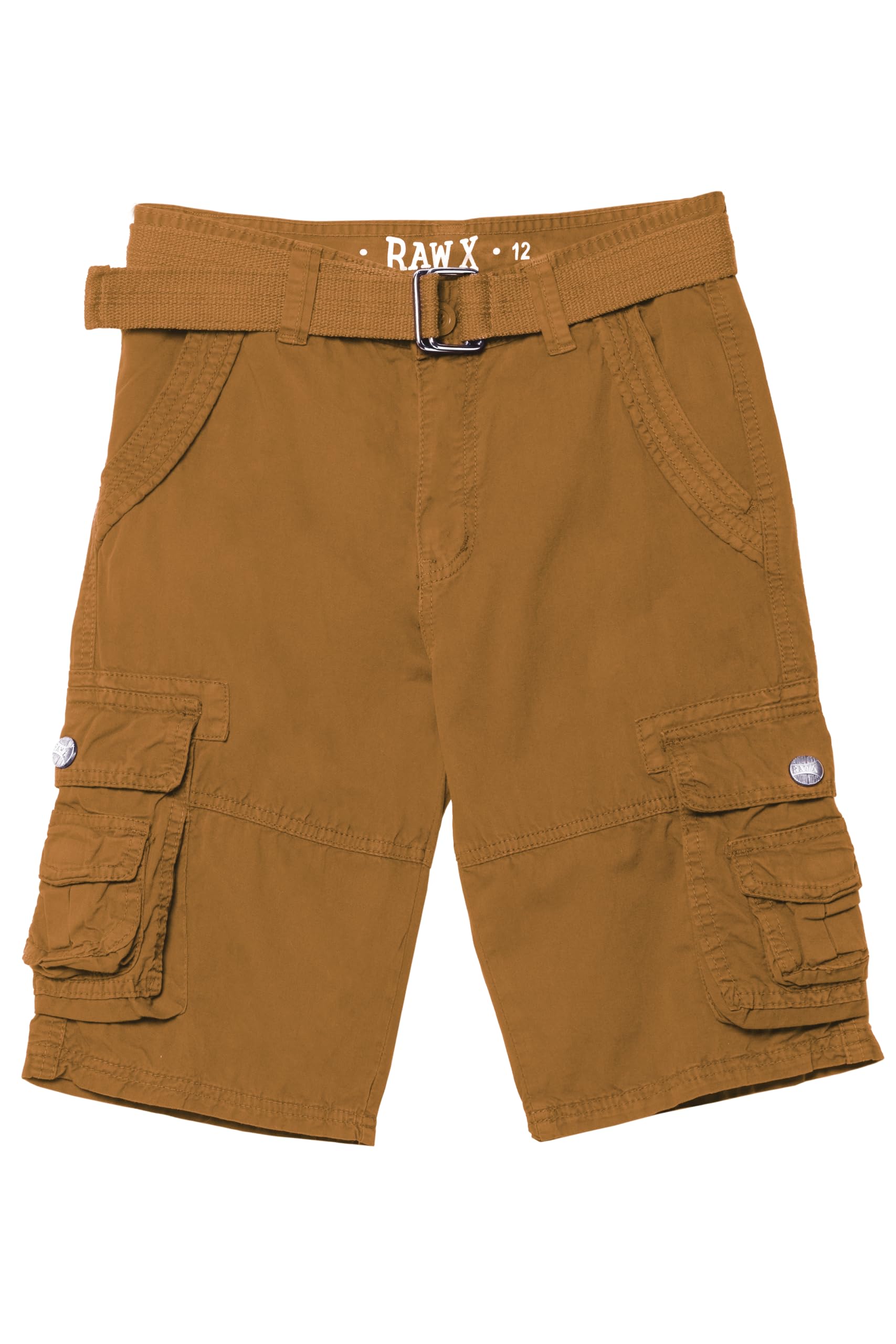 Raw X Boys Cargo Shorts 8-18 | 100% Cotton Belted