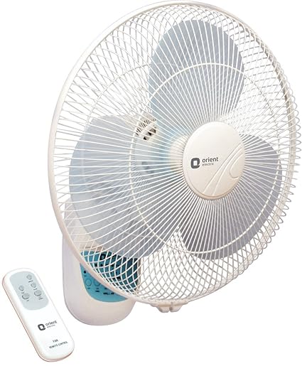 Orient Electric Wall-49 400mm Wall Fan with Remote (Crystal White)