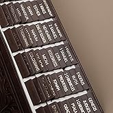 UPAFEXXI-Laminated Bible Tabs with Book Summaries(Gold Foil Embossed Lettering), Bible Tabs for Women and Men, Reposition Large Print Stickers, Easy to Read, 80Chapters Labels for Easy Navigation