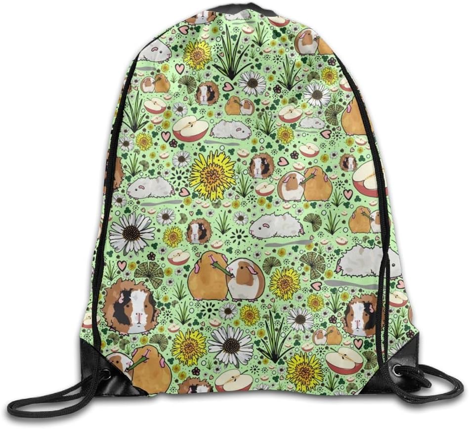 Guinea Pig Cool Kids Drawstring Bag Heavy Duty String Bags Gymnastics