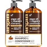 artnaturals Moroccan Argan Oil Hair Loss Shampoo &amp; Conditioner Set - (2 x 16 Fl Oz / 473ml) - Sulfate Free Hair Regrowth for Men &amp; Women