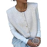 Verdusa Women‘s Comfiest Airport Outfits Button Down Sleeveless Sweater Vest Tops Cozy Cardigans