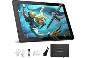 FRUNSI Standalone Drawing Tablet, 10 Inch Drawing Tablet with Screen No Computer Needed, Android 12 Pen Display 4GB/64GB