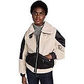 [BLANKNYC] Women's Blaze Out Faux Sherpa Moto Jacket