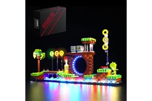 BrickBling LED Lighting Kit for Lego Sonic Green Hill Zone (NO Lego), Lights Compatible for Sonic Lego 21331 Play Set, Creative DIY Light Set for Lego Hedgehog New 2022