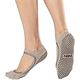 SHASHI Sweet Mary Jane Socks – Grip Socks for Women w/Cut Out-Top – Sports Clothes for Women for Barre, Yoga & More