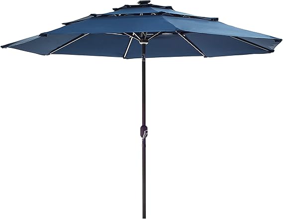 Amazon.de: LOKATSE HOME 3 Etagen Terrassenschirm mit Sockel für den