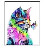 Butterfly Cat Wall Art & Decor - Cat Wall Decor