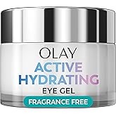 Olay Active Hydrating Eye Gel, Fragrance-Free, Anti-Aging Eye Cream with Hyaluronic Acid and Niacinamide, 0.5 oz