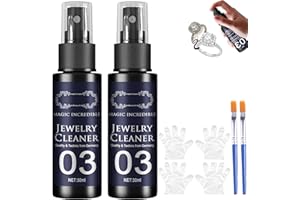 EZGHAR Jewelry Cleaner 03 for All Jewelry, Anti Tarnish Jewelry Cleaner, Magic Incredible Jewelry Cleaner 03, Quick Jewelry Cleaning Spray (2PCS)