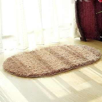 Uphome Edle Mikrofaser Ovale Form Bad Dusche Accent Teppich