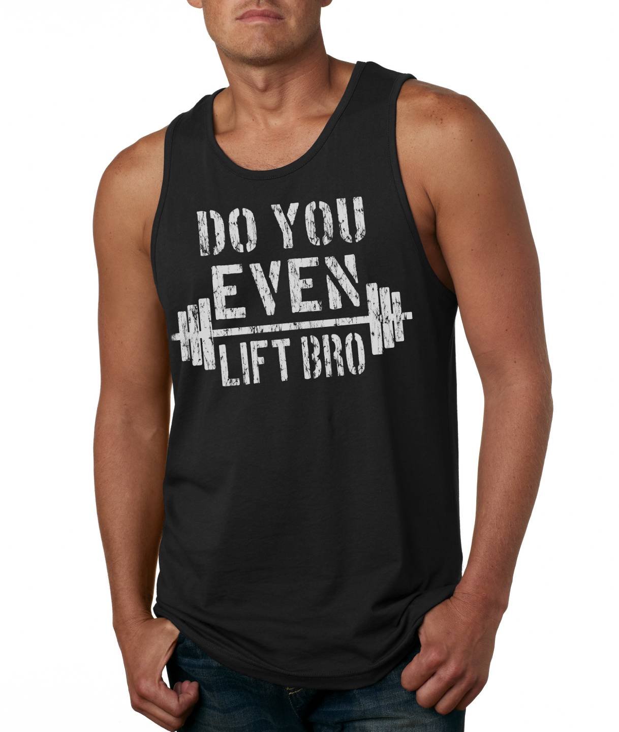 Do You Even Lift Tank Top Funny Tshirts Bro Shirt Weightlifting Shirts Workout Gear Black