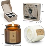 YMing Candles Gifts Set for Women 4 Pack 3.5 oz Soy Glass Jar Aromatherapy view 5