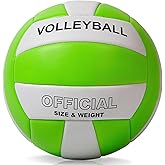 EVZOM Super Soft Volleyball Beach Volleyball Official Size 5 for Outdoor/Indoor/Pool/Gym/Training Premium Volleyballs Equipment Durability Stability Sports Ball