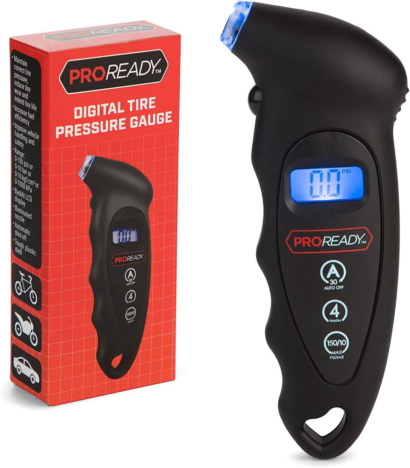 digital bike tire gauge