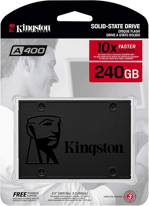 Kingston Sa400s37 240g 00 Interne Ssd 240gb Sata 3 2 5 Amazon Nl