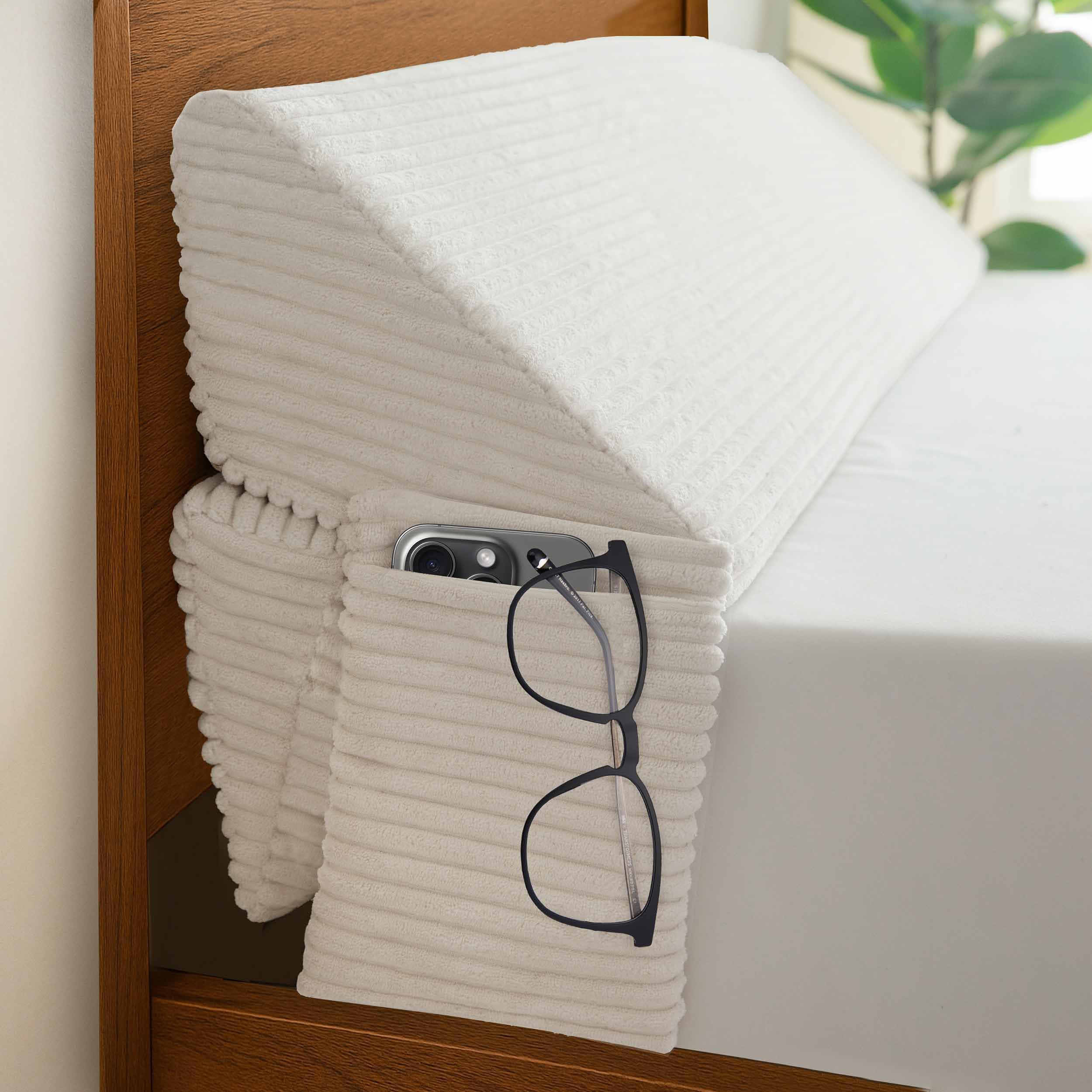 Photo 1 of HIGOGOGO Full Size Wedge Pillow for Headboard Gap - Multi Functional Mattress Wedge Bed Gap Filler Close The Gap (0-7") Between Your Mattress and Headboard or Wall (Beige 54"x11"x9")