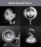 Quntis Suction Hooks 6 Pack Heavy Duty 3kg Transparent Shower Hanger view 8