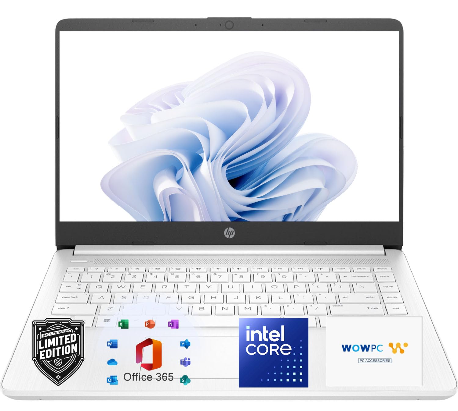 HP Laptop with Microsoft 365 • AMD High Performance Processor • 16GB RAM • 1.2TB Storage (192GB SSD + 1TB OneDrive) • Anti-Glare Display • Windows 11 • Long Battery Life