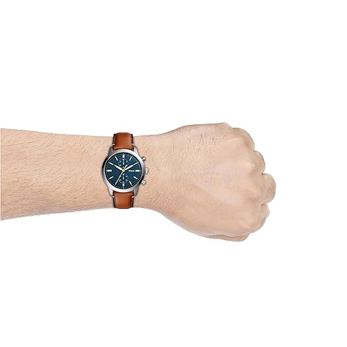 Fossil Men's Townsman Quartz Stainless Steel and Leather