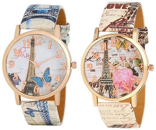 Analogue Multicolor Womens and Girls Watch Combo(Pack of 2)